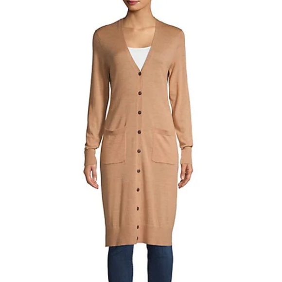 Merino Wool Duster Cardigan - Picture 1 of 3